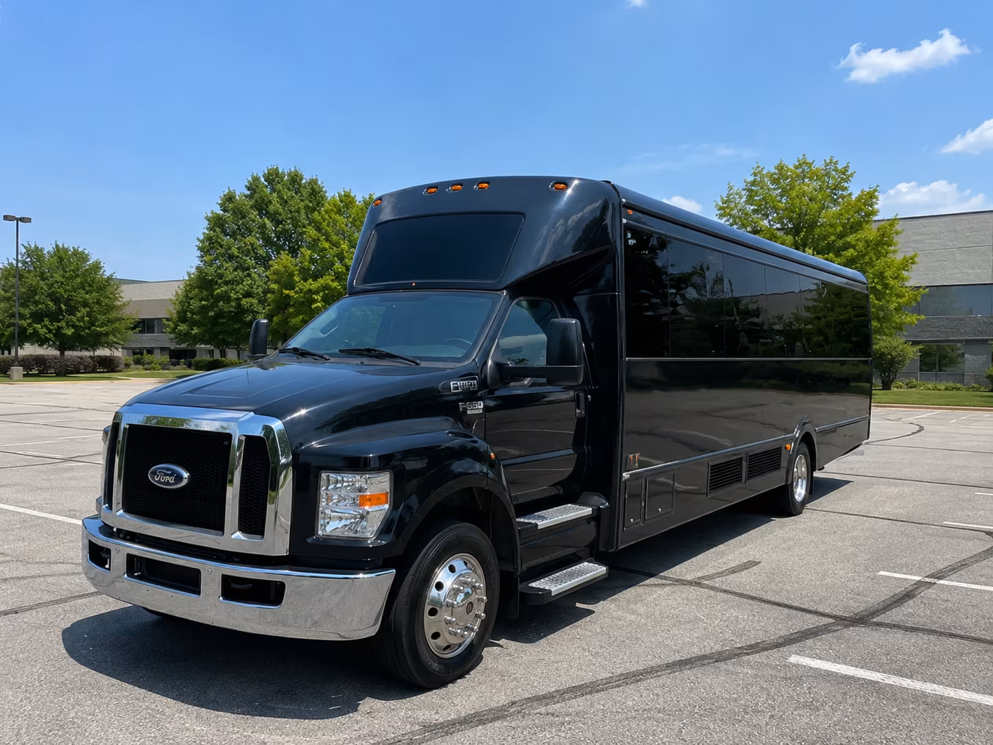 Mesquite Private Event Transportation party bus exterior