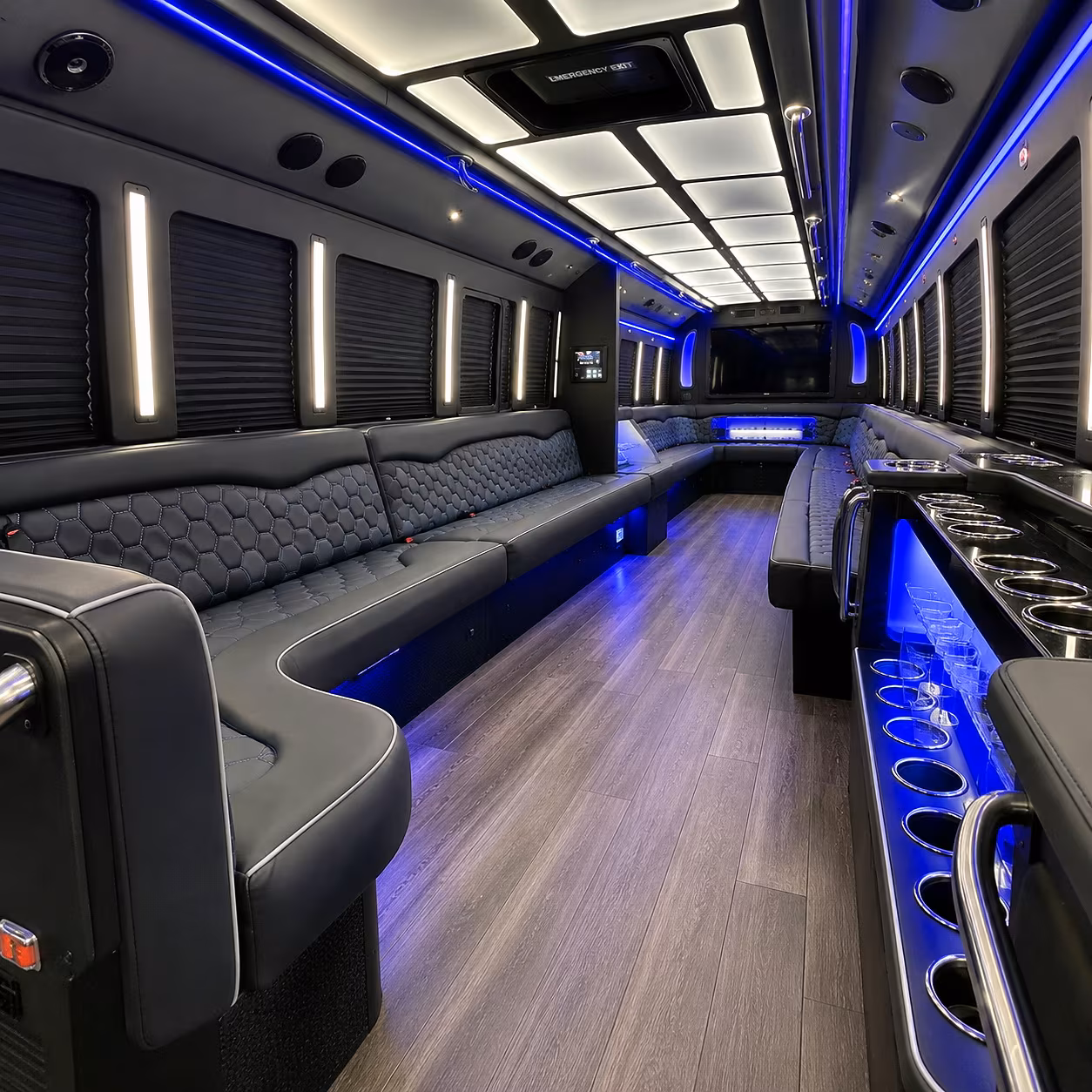 Mesquite Private Event Transportation onboard seating