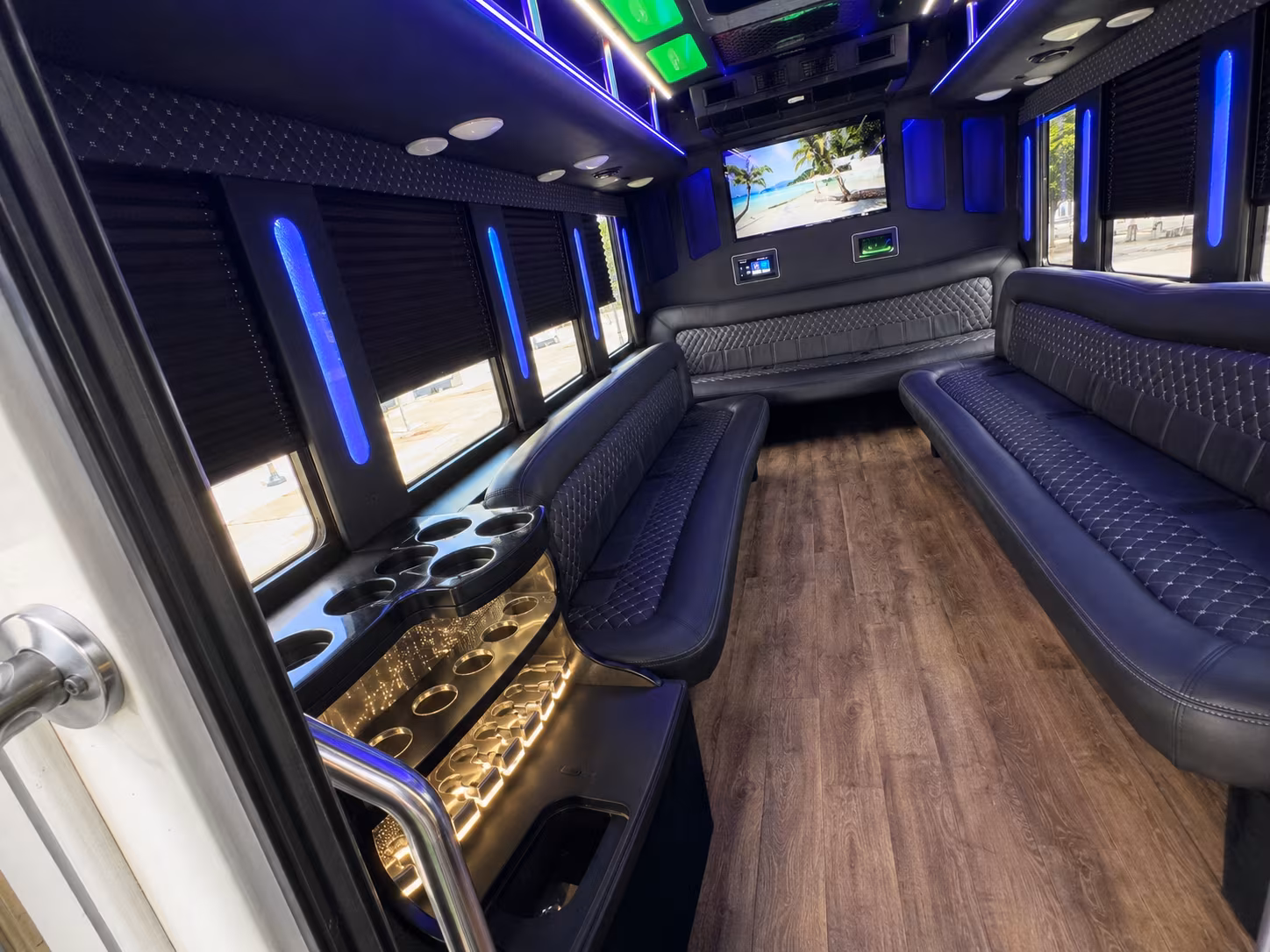 Mesquite Sporting Event Transportation party bus exterior