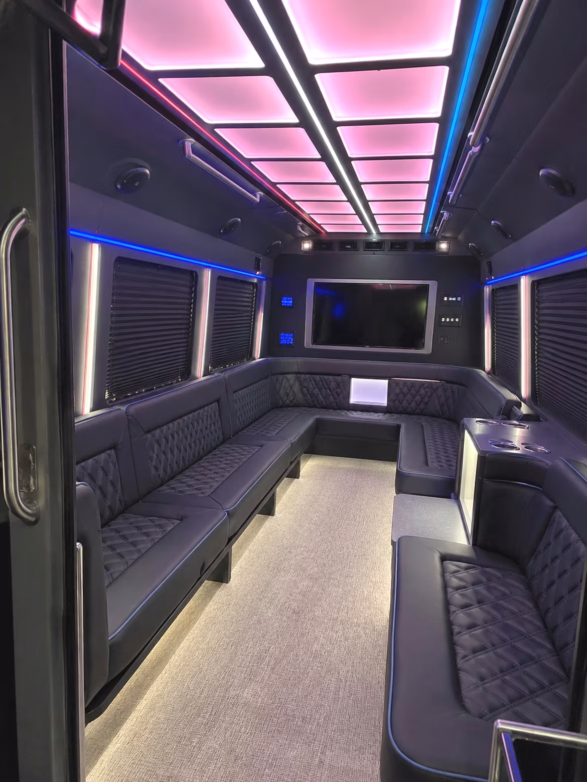 Mesquite Sporting Event Transportation party bus interior