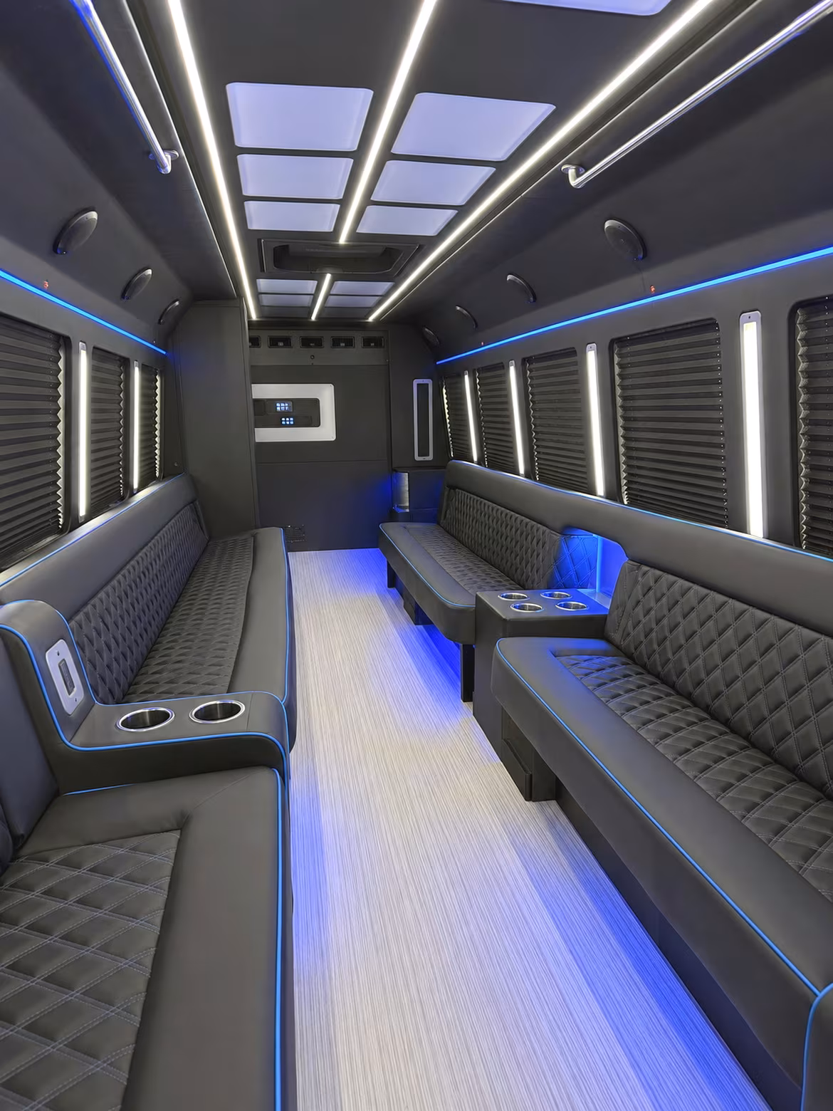 Mesquite Wedding Transportation party bus interior