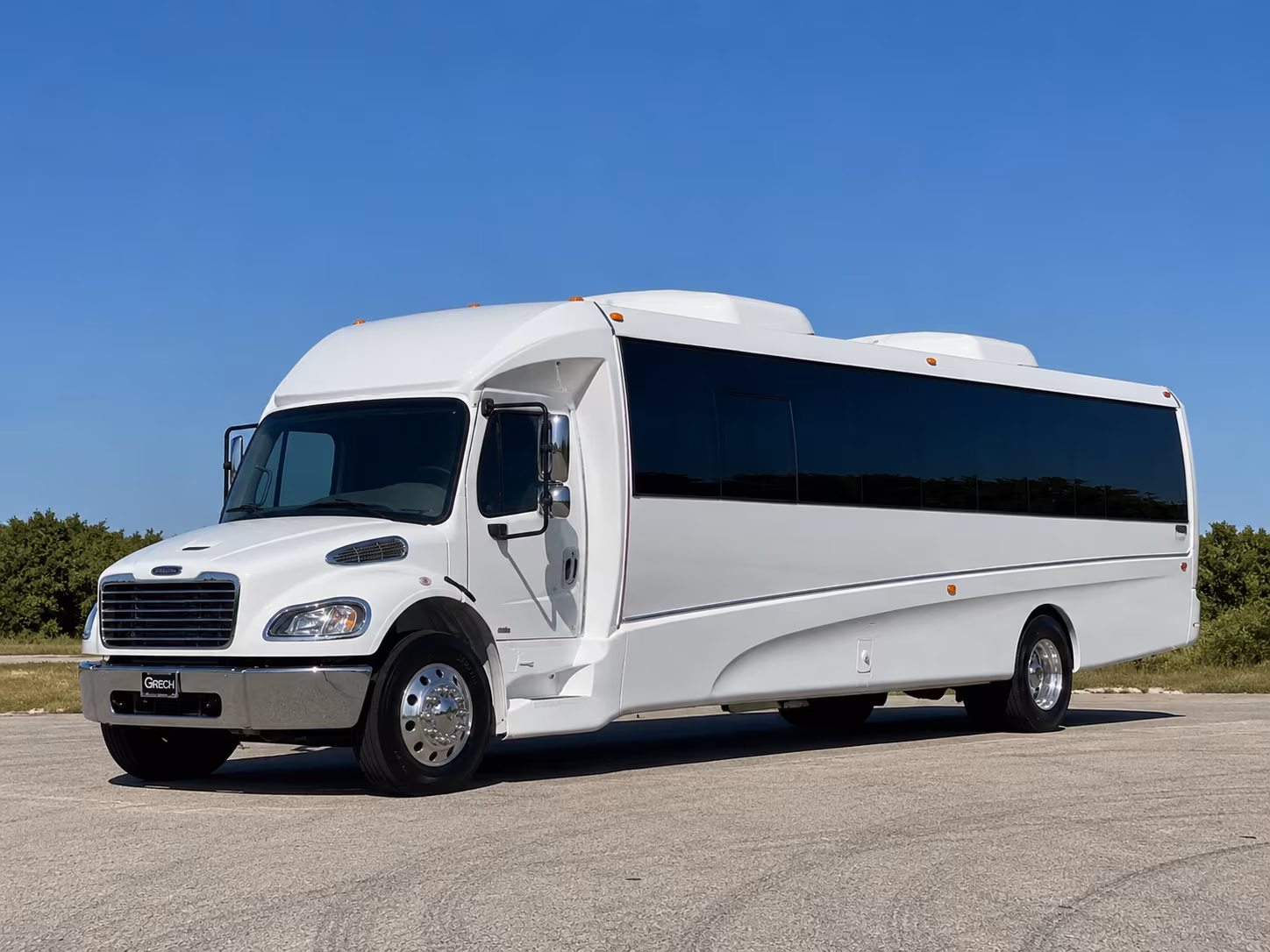 Mesquite Wedding Transportation party bus exterior