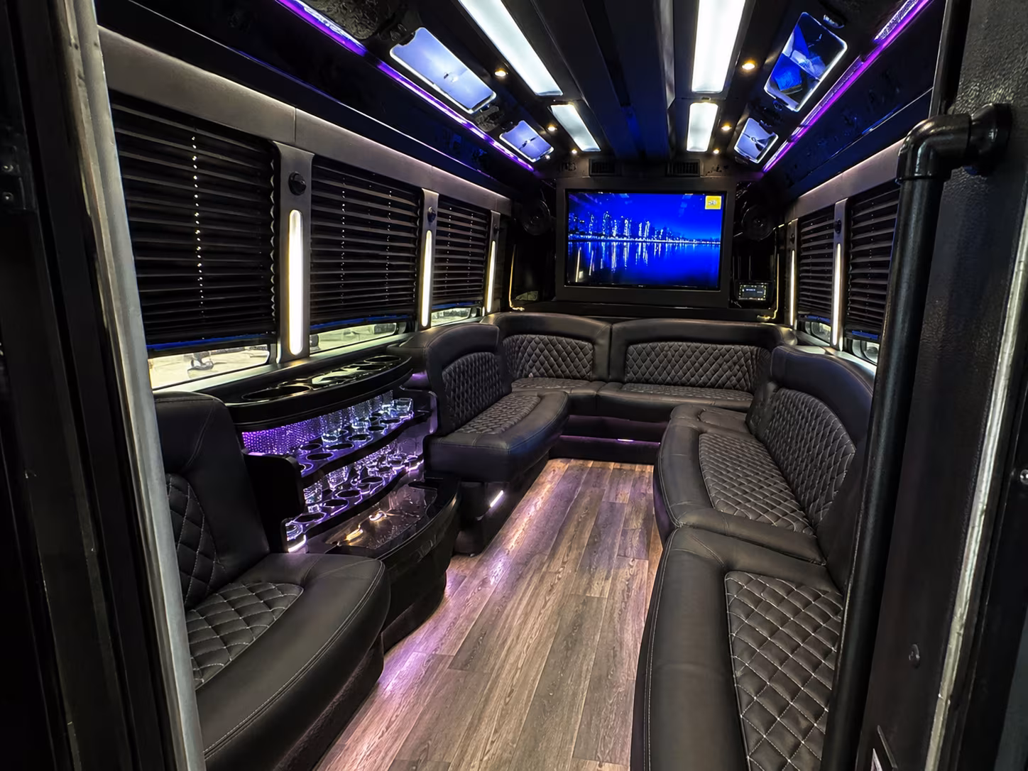 Mesquite Wedding Transportation party bus exterior
