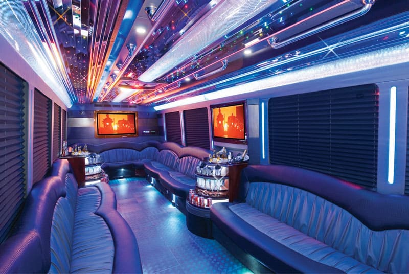 Longview 20 Passenger Party Bus Interior