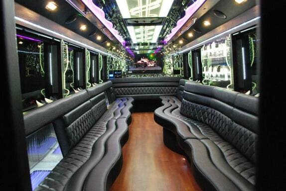 Grapevine 25 Passenger Limo bus Interior