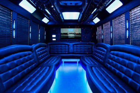 Mesquite 36 Passenger Party Bus Interior